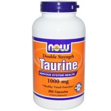 Таурин, 1000 мг, 250 капсул от Now Foods