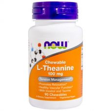 L-теанин, ( L-Theanine), 100 мг, 90 таблеток от Now Foods