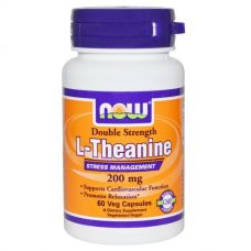 L-Тианин, 200 мг, 60 капсул от Now Foods