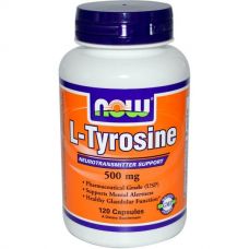L-тирозин (L-Tyrosine), 500 мг, 120 капсул