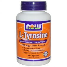 L-тирозин, 750 мг, 90 капсул