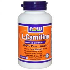 L-карнитин, порошок, 85 г от Now Foods