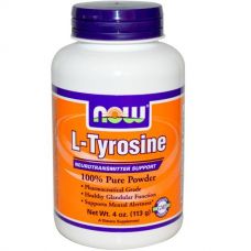 L-тирозин, порошок, 113 г от Now Foods