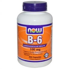 Витамин B6, 100 мг, 250 капсул