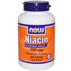 Витамин В3, Ниацин, 500 мг, 250 таблеток от Now Foods