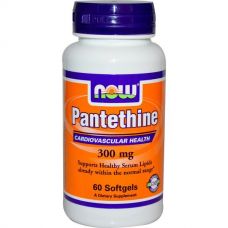 Пантетин, 300 мг, 60 капсул от Now Foods