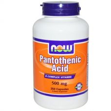 Пантотеновая кислота, 500 мг, 250 капсул от Now Foods
