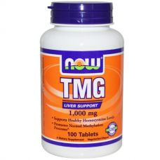 Триметилглицин, 1000 мг, 100 таблеток от Now Foods