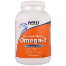 Омега-3, без холестерина, 500 капсул от Now Foods