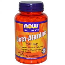 Бета-аланин, 750 мг, 120 капсул