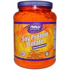 Изолят соевого белка, не содержит ароматизаторов, 907 г от Now Foods