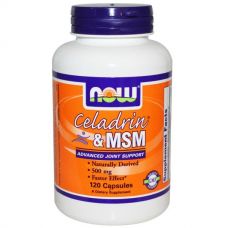 Целадрин и МСМ, 500 мг, 120 капсул от Now Foods