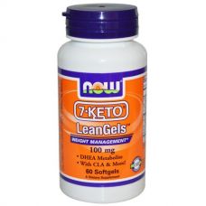 7-Кето, LeanGels, 100 мг, 60 капсул от Now Foods
