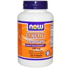 7-Keto LeanGels, 100 мг, 120 капсул от Now Foods