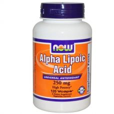 Альфа-липоевая кислота, 250 мг, 120 капсул