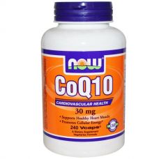 Кофермент Q10, 30 мг, 240 капсул от Now Foods