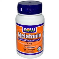 Мелатонин, 3 мг, 180 пастилок от Now Foods