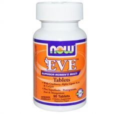 Женские мультивитамины Ева, 90 таблеток от Now Foods