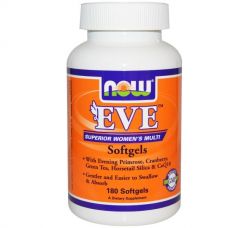 Мультивитамины для женщин EVE Superior, 180 капсул от Now Foods