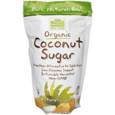 Органический кокосовый сахар Real Food, 454 г от Now Foods