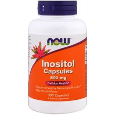 Инозитол (Inositol), 500 мг, 100 капсул от Now Foods