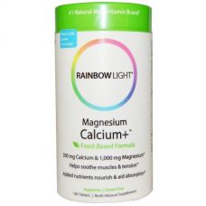 Магний и кальций+, 180 таблеток от Rainbow Light