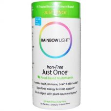 Мультивитамины без железа Just Once, 120 таблеток от Rainbow Light