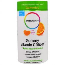 Витамин С с апельсиновым вкусом, 90 долек