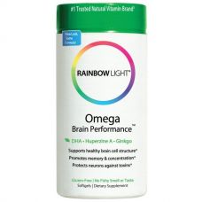 Омега для работы мозга, 60 мягких капсул от Rainbow Light
