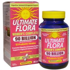 Пробиотики, для женщин Ultimate Flora, 90 миллиардов, 30 капсул