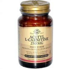 Ацетил-L-Карнитин, 250 мг, 30 капсул от Solgar