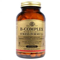 Комплекс витаминов B, с витамином C, формула против стресса, 250 таблеток