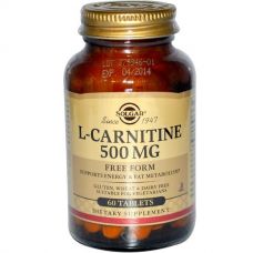 L-карнитин, 500 мг, 60 таблеток от Solgar