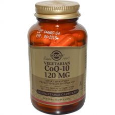 Коэнзим Q10 для вегетарианцев, 120 мг, 60 капсул от Solgar