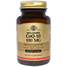 Коэнзим Q10 , 100 мг, 60 капсул от Solgar