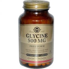 Глицин, 500 мг, 100 капсул от Solgar