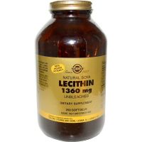 Лецитин, Lecithin, 1360 мг, 250 капсул