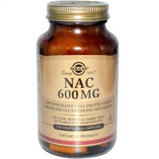 NAC (ацетилцистеин), 600 мг, 120 капсул от Solgar