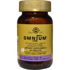 Мультивитаминный и минеральный комплекс фитонутриентов Omnium, 60 таблеток от Solgar
