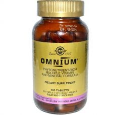 Мультивитаминно-минеральный комплекс Омниум, 180 таблеток от Solgar