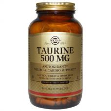 Таурин, 500 мг, 250 капсул от Solgar