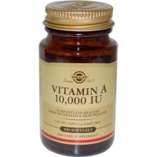 Витамин А, 100 капсул от Solgar