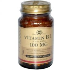 Витамин B1, 100 мг, 100 капсул от Solgar
