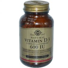 Натуральный витамин D3, 120 капсул от Solgar