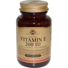 Витамин Е, 100 капсул от Solgar