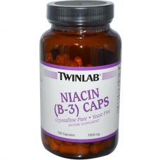 Витамин В3 (ниацин), 1000 мг, 100 капсул