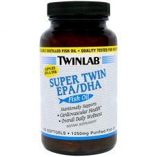 Рыбий жир Super Twin, 100 капсул, от Twinlab